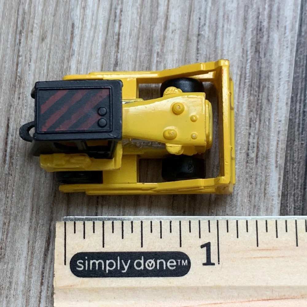 Vintage 1987 Galoob Micro Machines Micromachines Vehicle Plow Yellow 1980s Toy